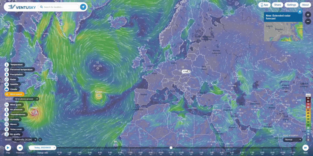 Screen recording METEO