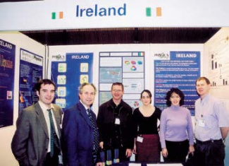The Irish delegates at the Physics on Stage 2002