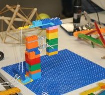 An experiment set-up with LEGO bricks