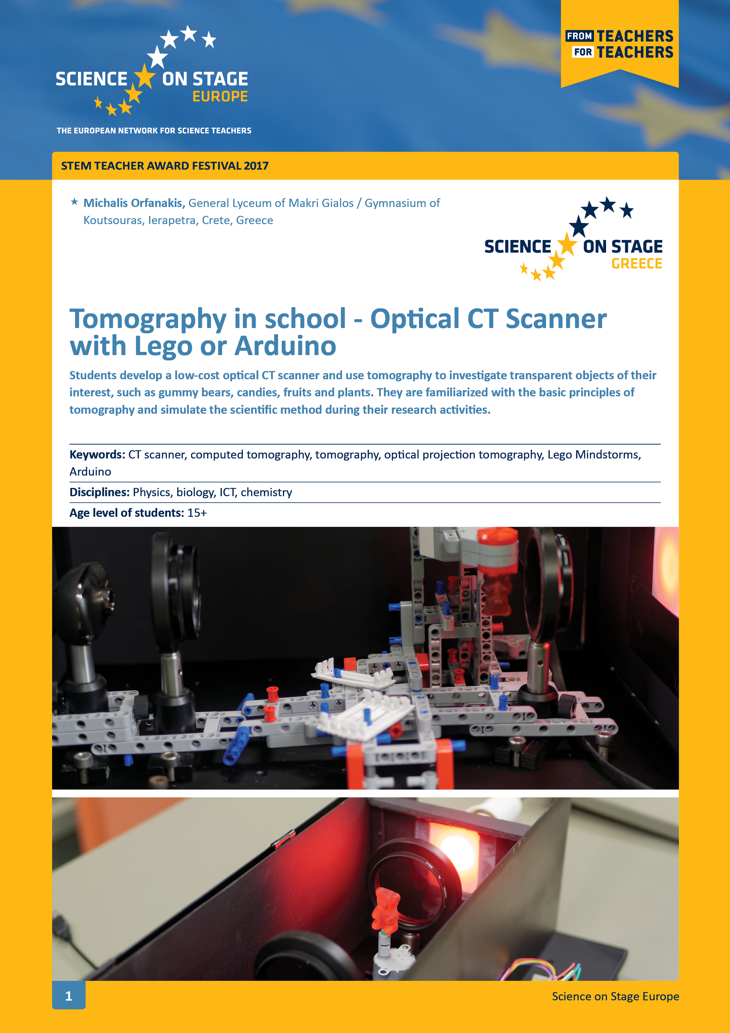 Cover Optical CT Scanner