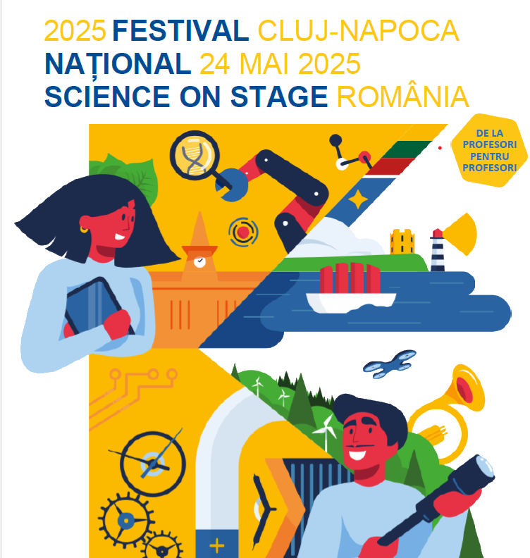 Poster for the National Science on Stage Festival Romania
