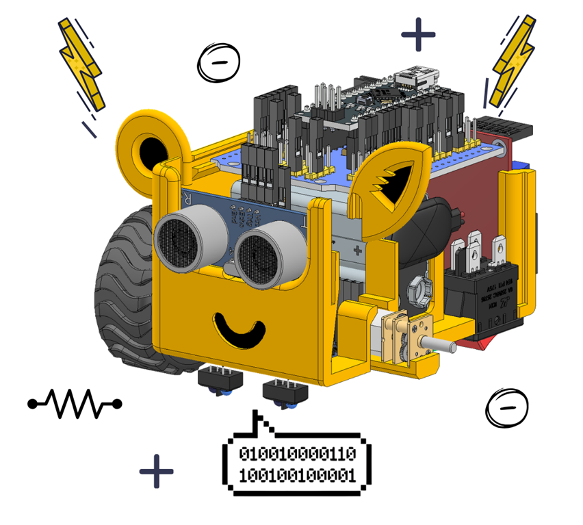 a yellow robot