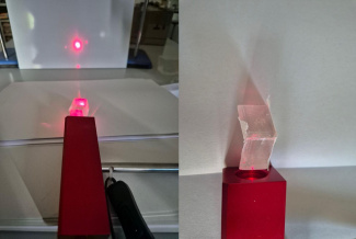 Image recombined beam