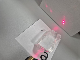 image crystal and laser