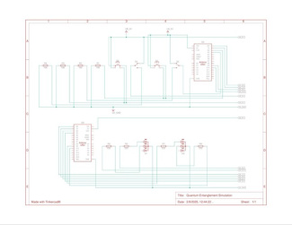 Circuit diagram for simulating entanglement