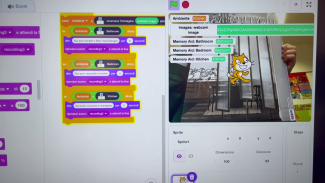 A screenshot of a Scratch programming script