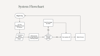A system flowchart for science project involving image classification
