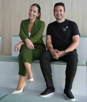 Two workshop instructors