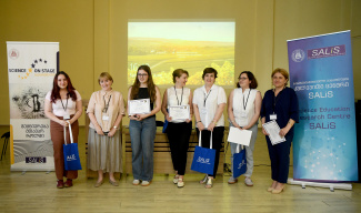Group photos of participants in a science fair