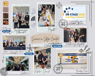 A collage of pictures and logos of the Croatian Science on Stage festival