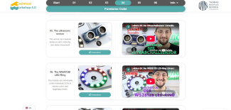screenshot of the website Technical Workshop 4.0