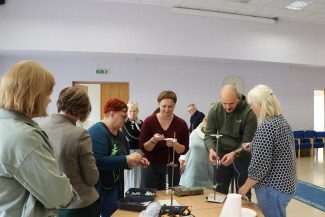 Teachers at a Science Picnic in Latvia