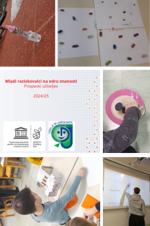 A collage of impressions from a science project with primary students