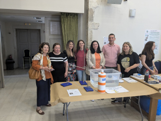 team photo of a science project group